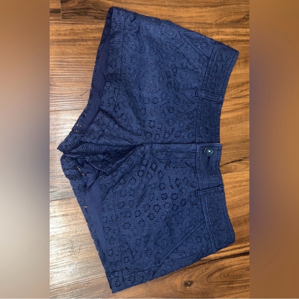 Lilly Pulitzer Blue High Waist Tailored Shorts